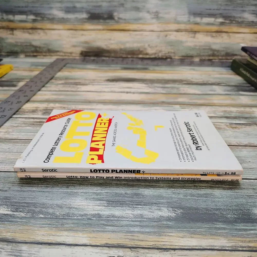 Vintage Book lotto planner